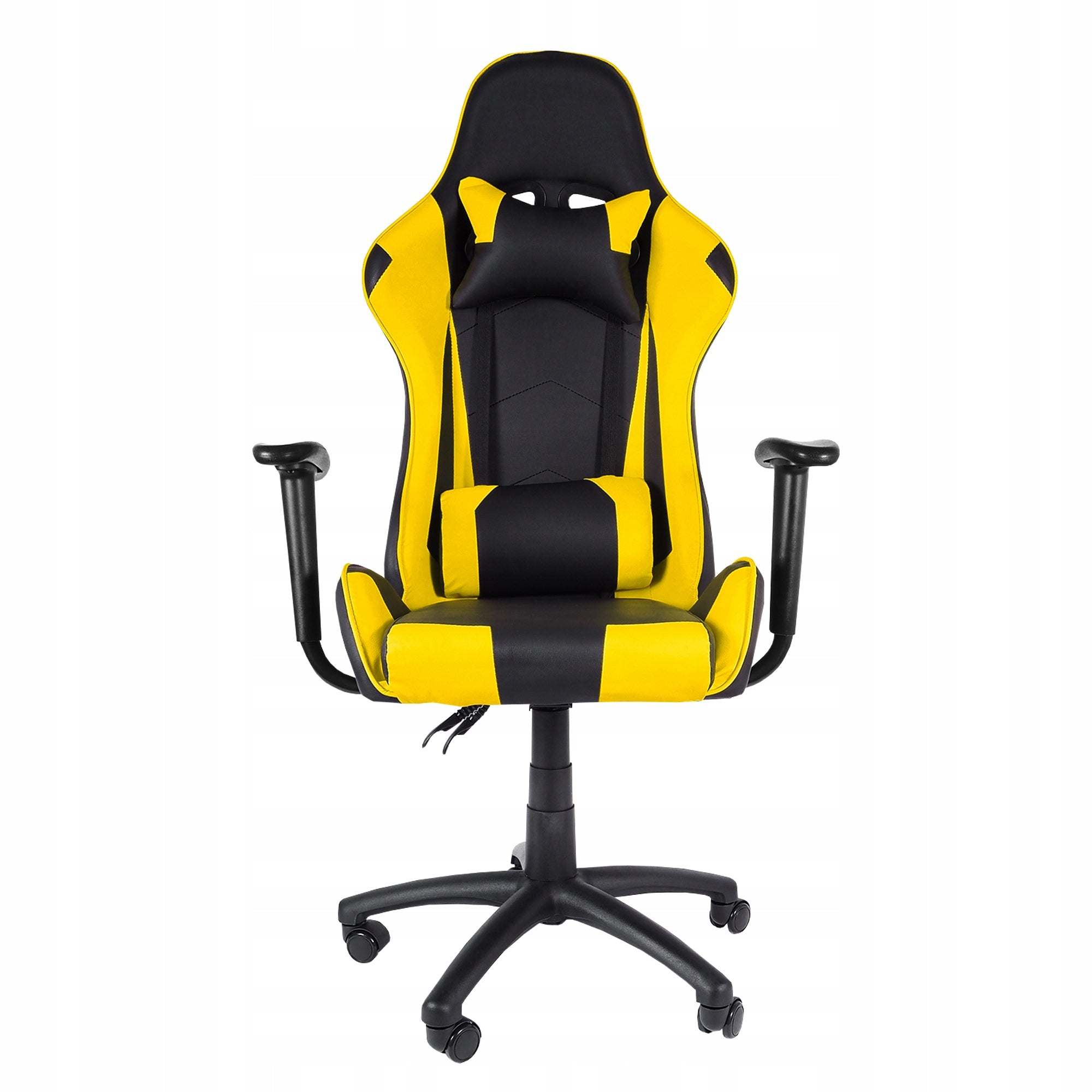 Gaming chair Black and Yellow Ergonomic swivel chair 128x62x60cm AGA Brand Aga