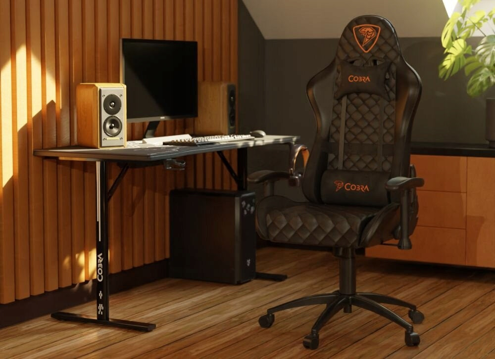 Gaming chair Cobra Draco CRF191 Black eco leather Manufacturer code Draco CRF191 Black