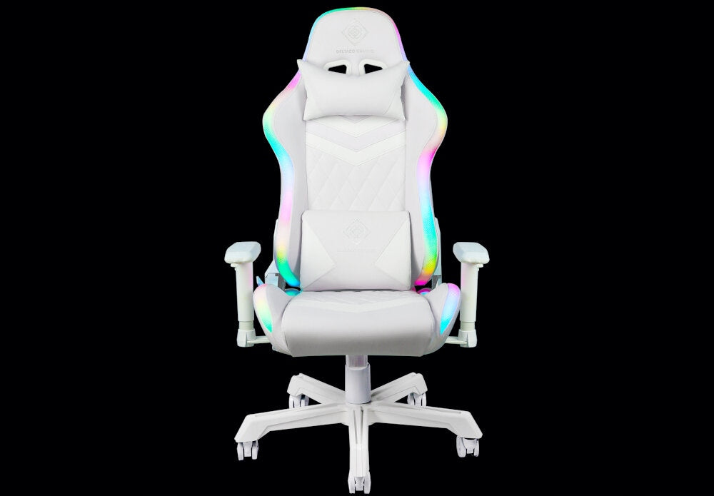 Gaming chair DELTACO WCH90 RGB White Furniture depth 60 cm