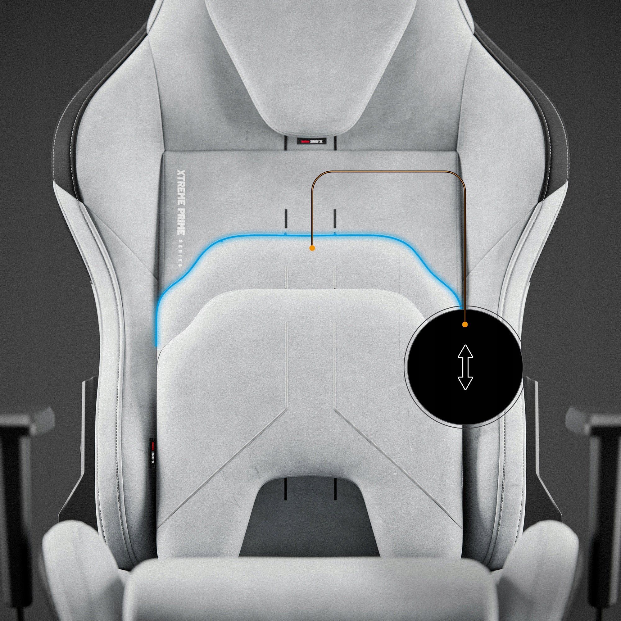 Gaming chair Diablo Chairs X.One Prime fabric grey Packaging status original