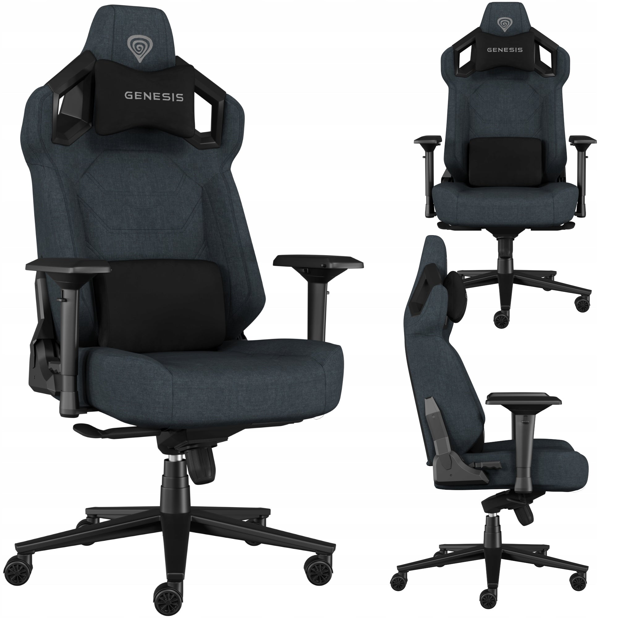 Gaming chair Genesis NITRO 800 grey fabric black - grey wr1
