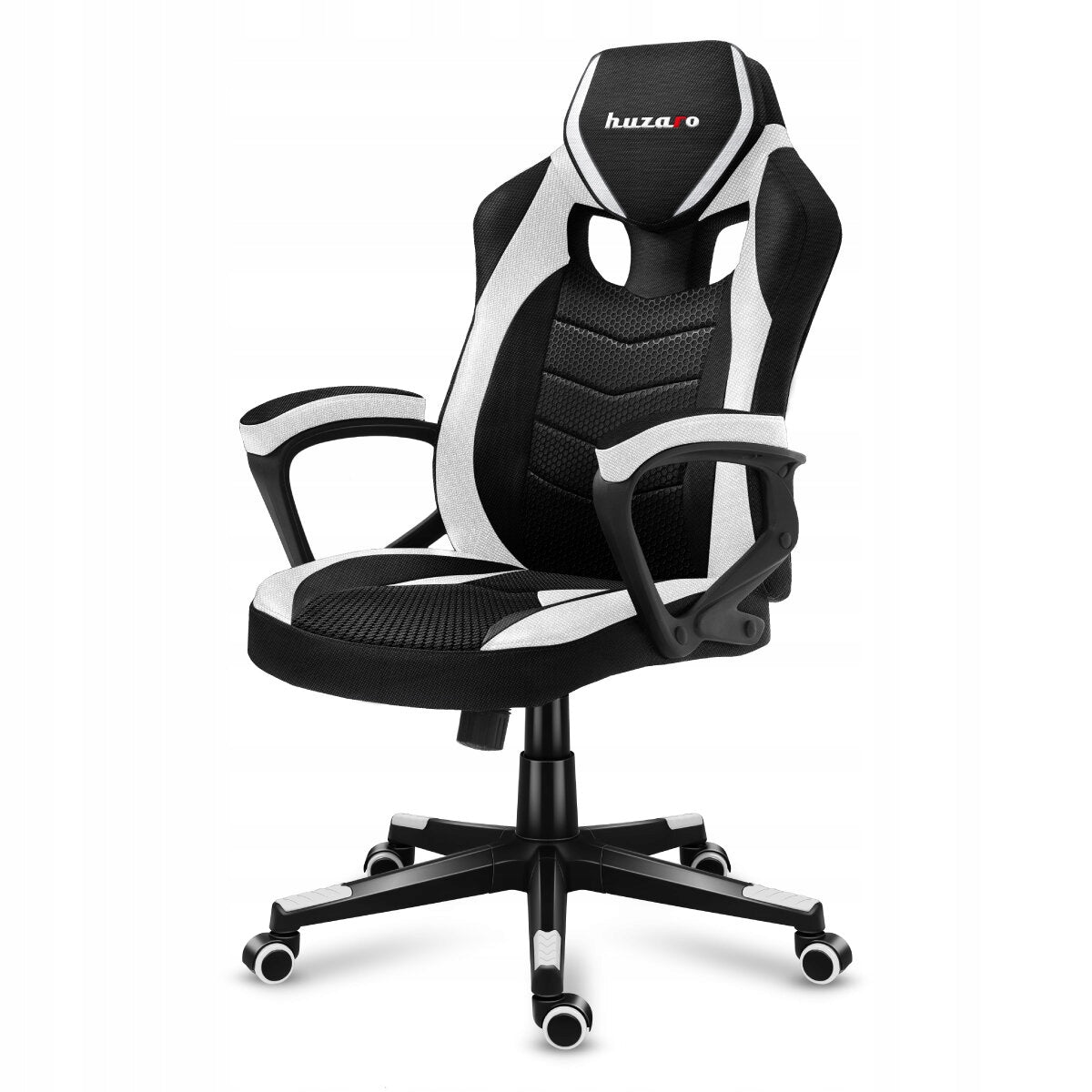 Gaming chair HUZARO Force 2.5 White Upholstery material fabric