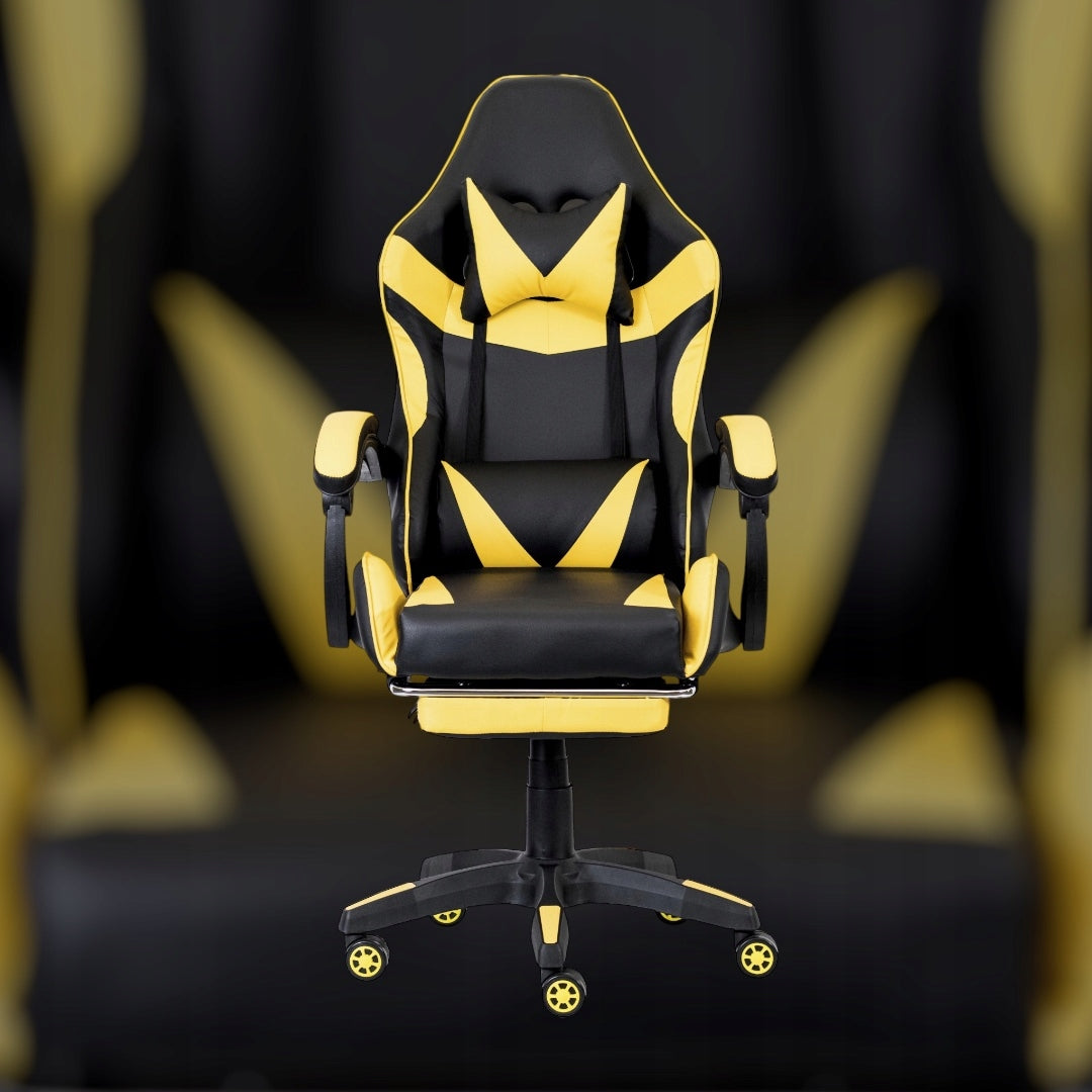 Gaming chair PEGIE PRESTIGE faux leather black-yellow Brand Pegie Prestige