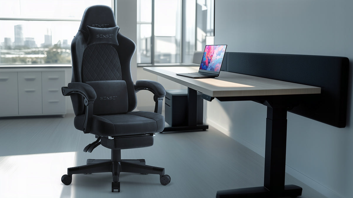 Gaming chair Sense7 Devon fabric black Manufacturer code 14778601