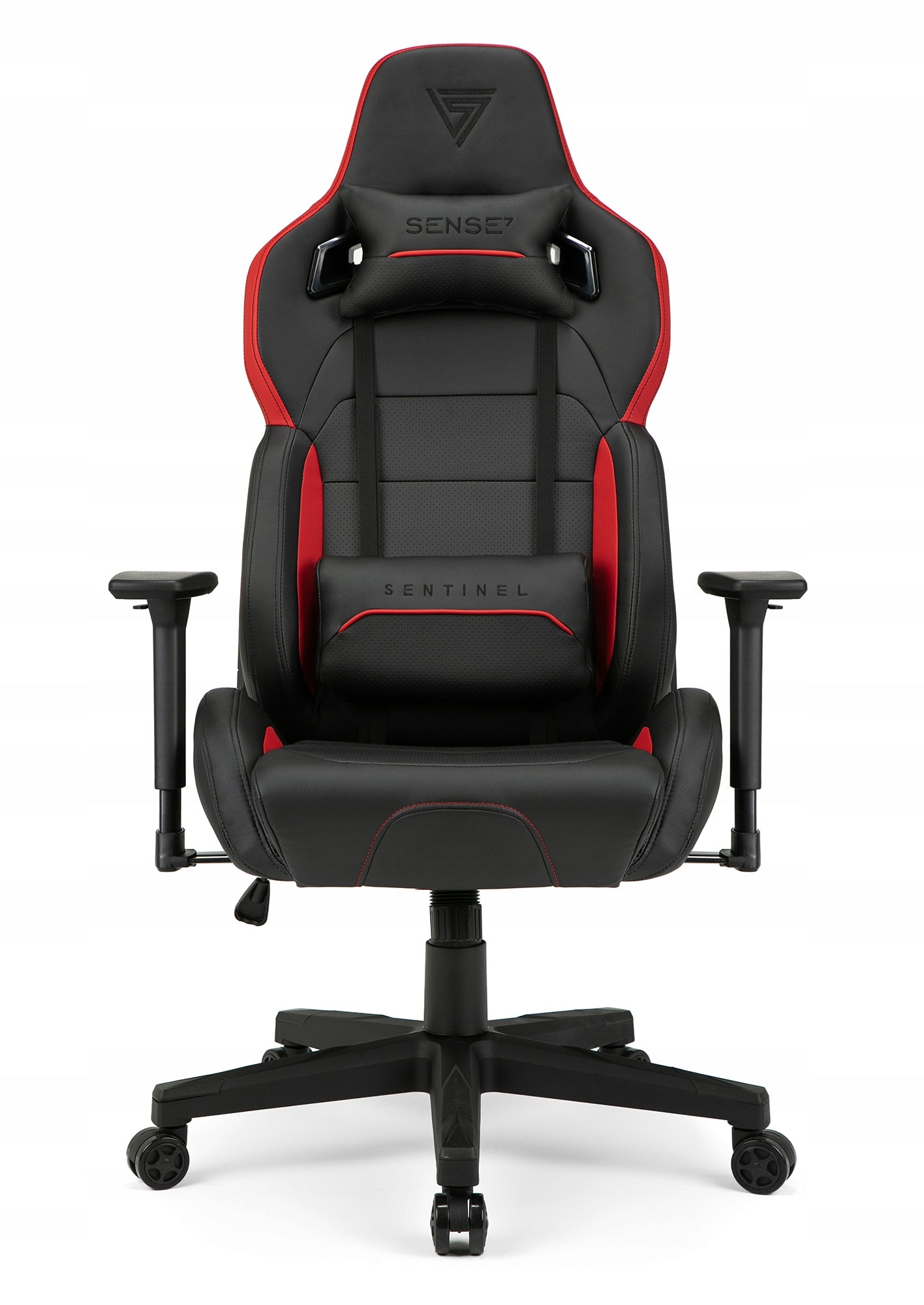 Gaming chair Sense7 Sentinel Faux leather black-red Manufacturer code 8148247