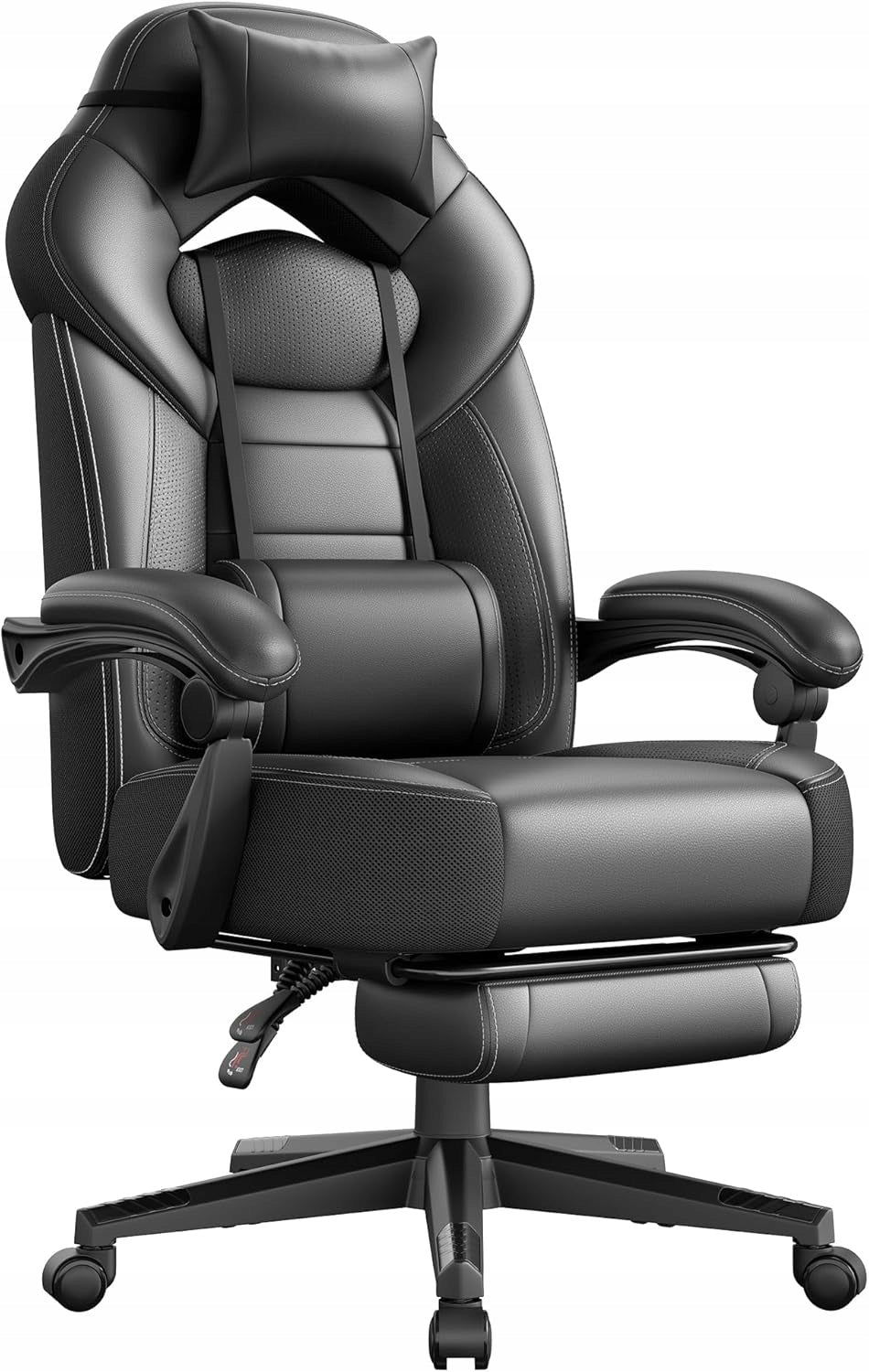 Gaming chair Songmics Gaming chair faux leather black
