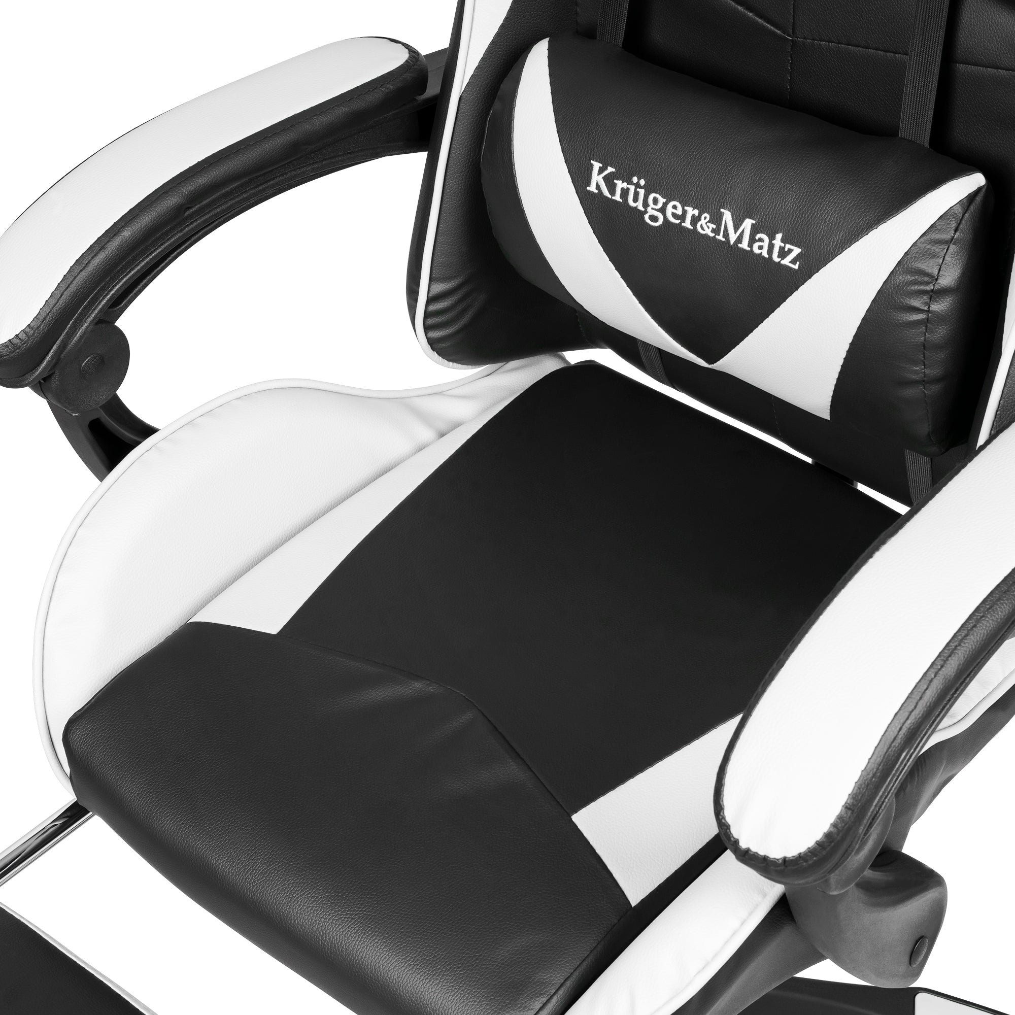 Gaming chair for player swivel office chair footrest Kruger&Matz Furniture width 52 cm