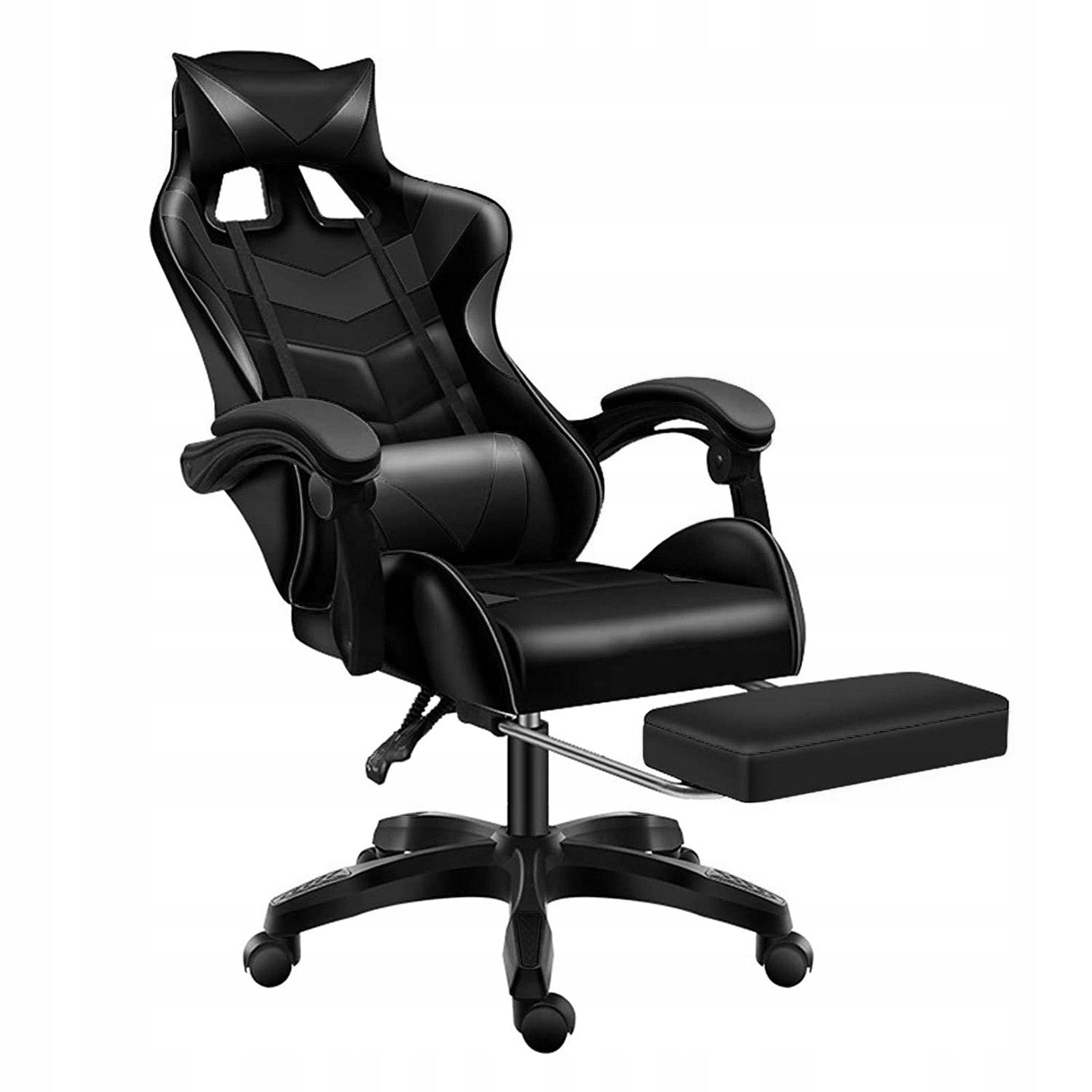 Gaming chair with back massage COMPUTER ROTATING for player + FOOTREST! Packaging status original
