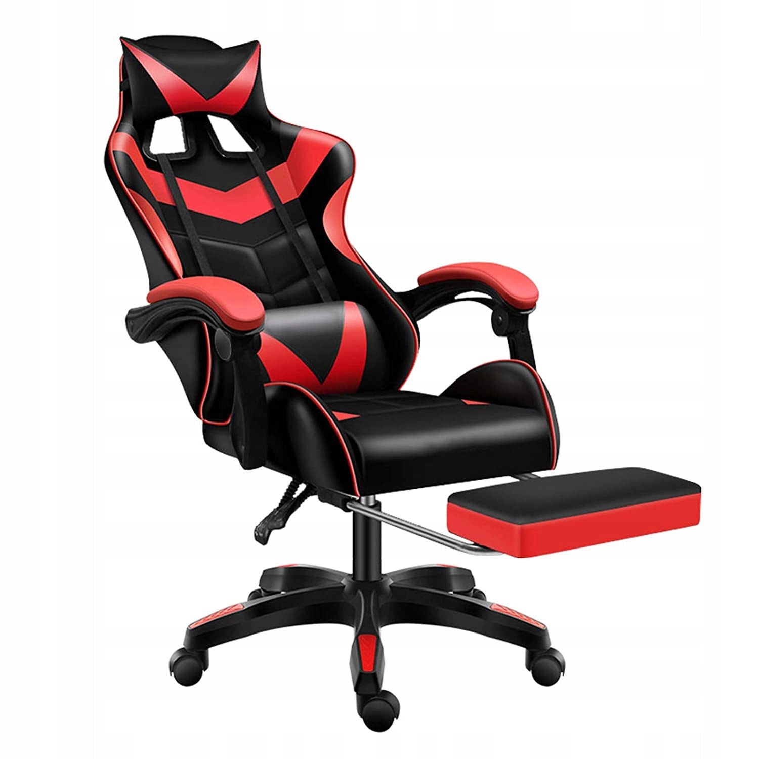 Gaming chair with back massage COMPUTER ROTATING for the player + footrest! Packaging status original
