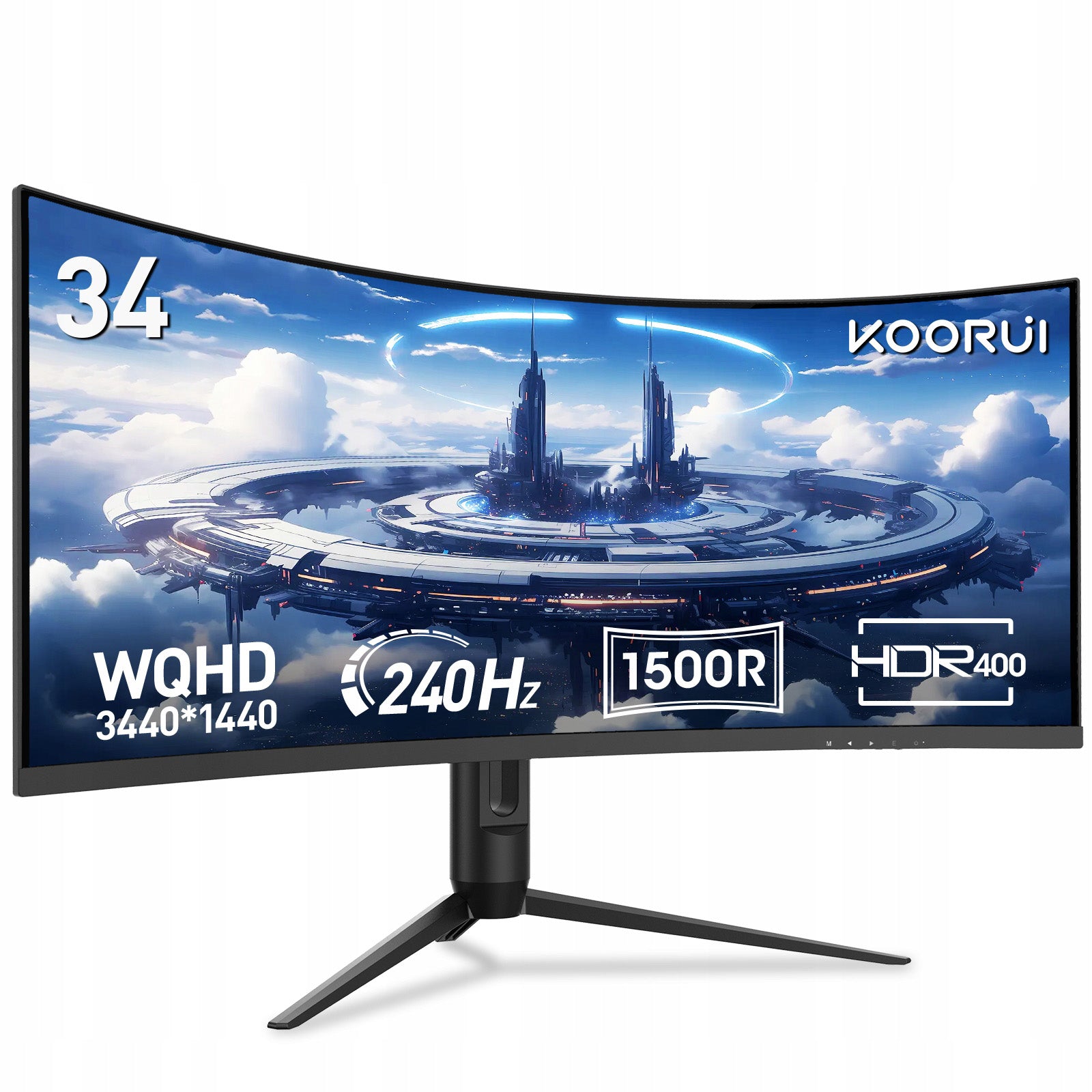 Gaming monitor HKC KOORUI G3441XC 34"ultrapanoramic 3440×1440 Packaging status original