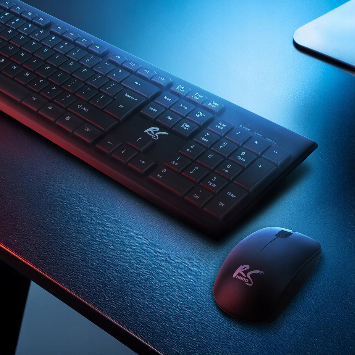 Gaming set keyboard and wireless mouse + 2x AAA battery NanoRS Packaging status original