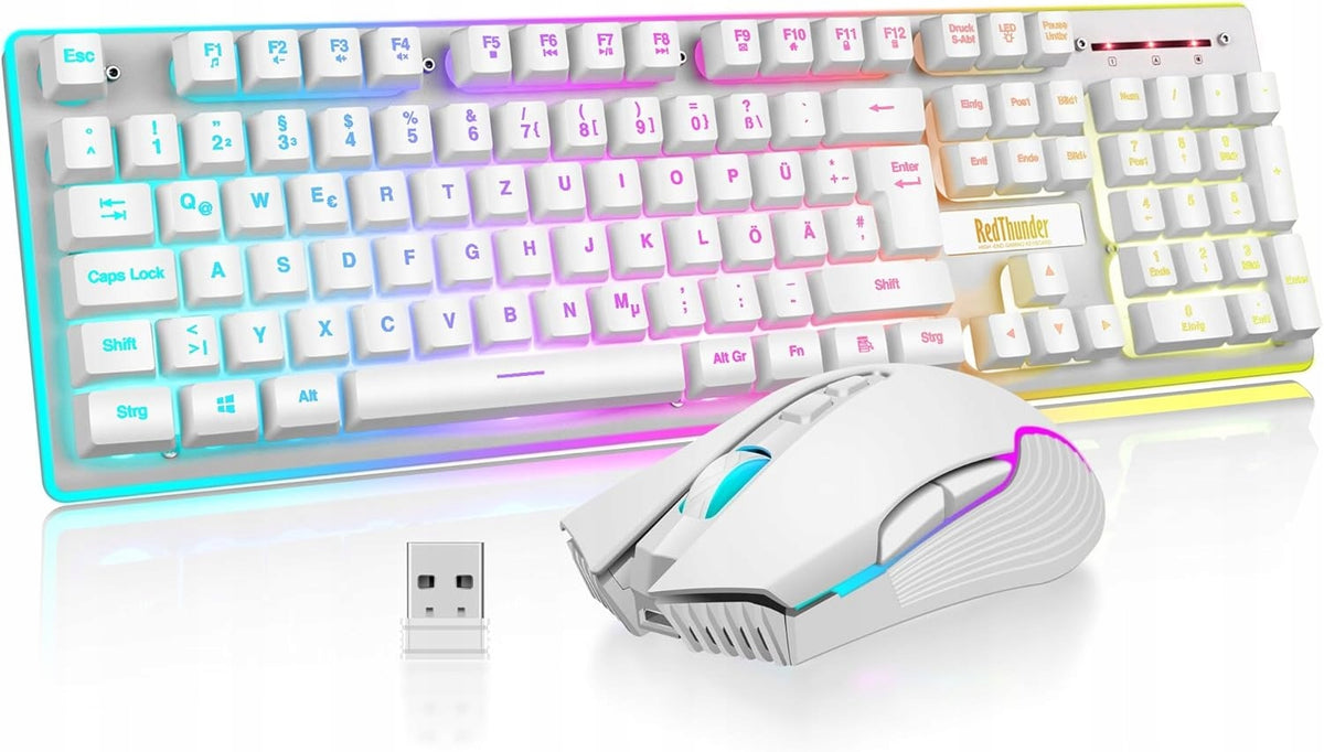 Gaming set wireless keyboard mouse RedThunder K20 Italian layout