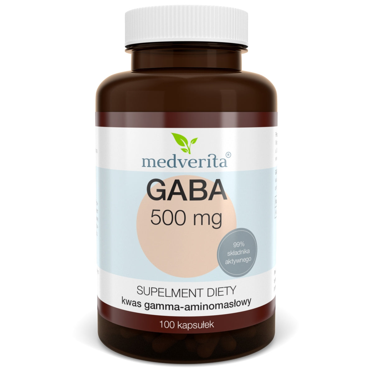 Gamma Aminobutyric Acid GABA 500mg 100K Medverita