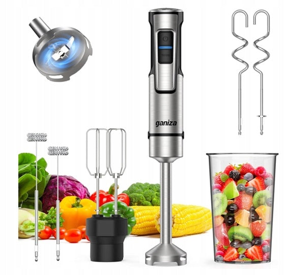 Ganiza 5in1 Hand Blender 1200W High Power Speed Control, Turbo