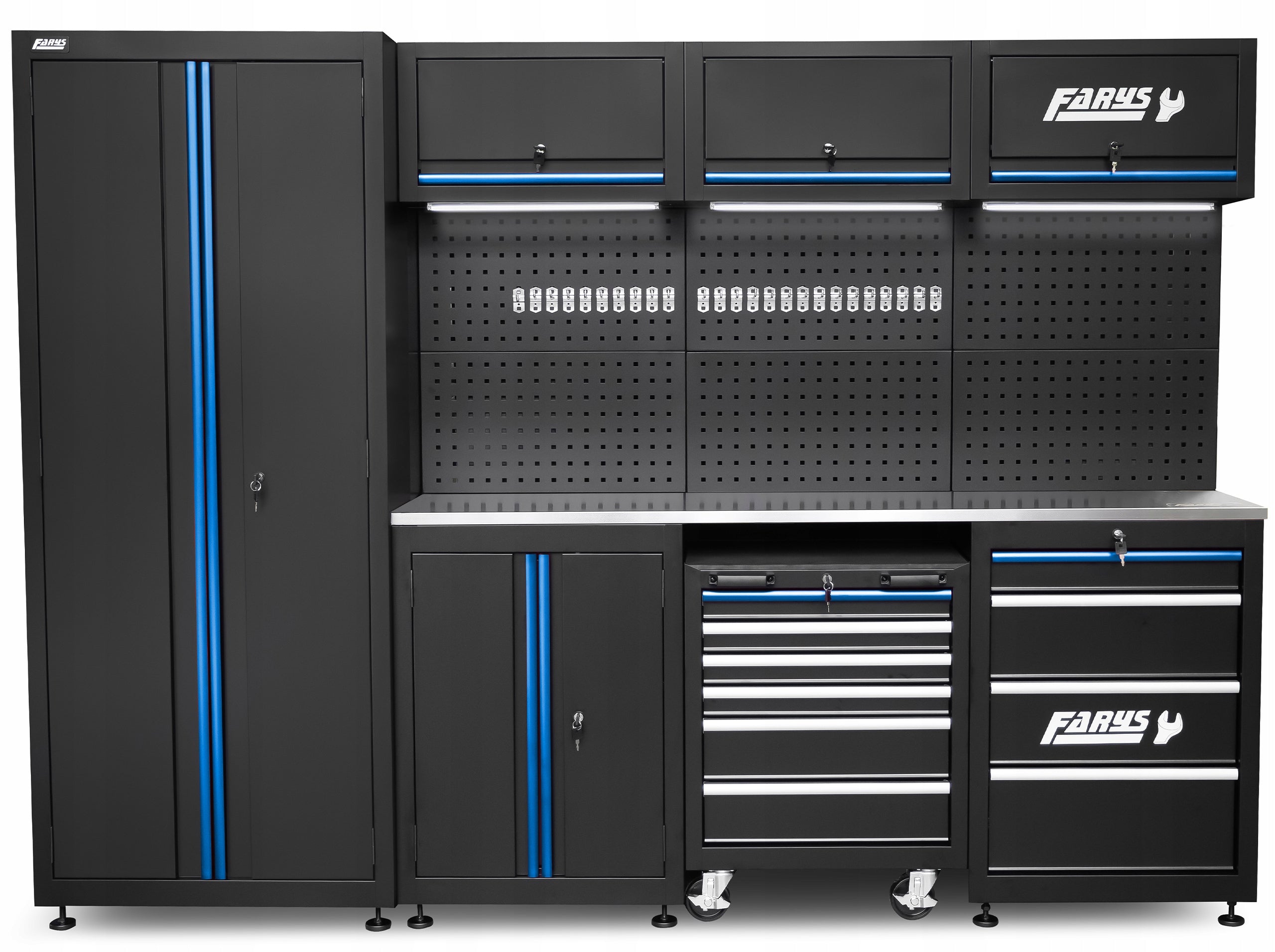 Garage Furniture Workshop Rack For Garage Metal FR4213M LED Hooks Manufacturer code FR4213M LED
