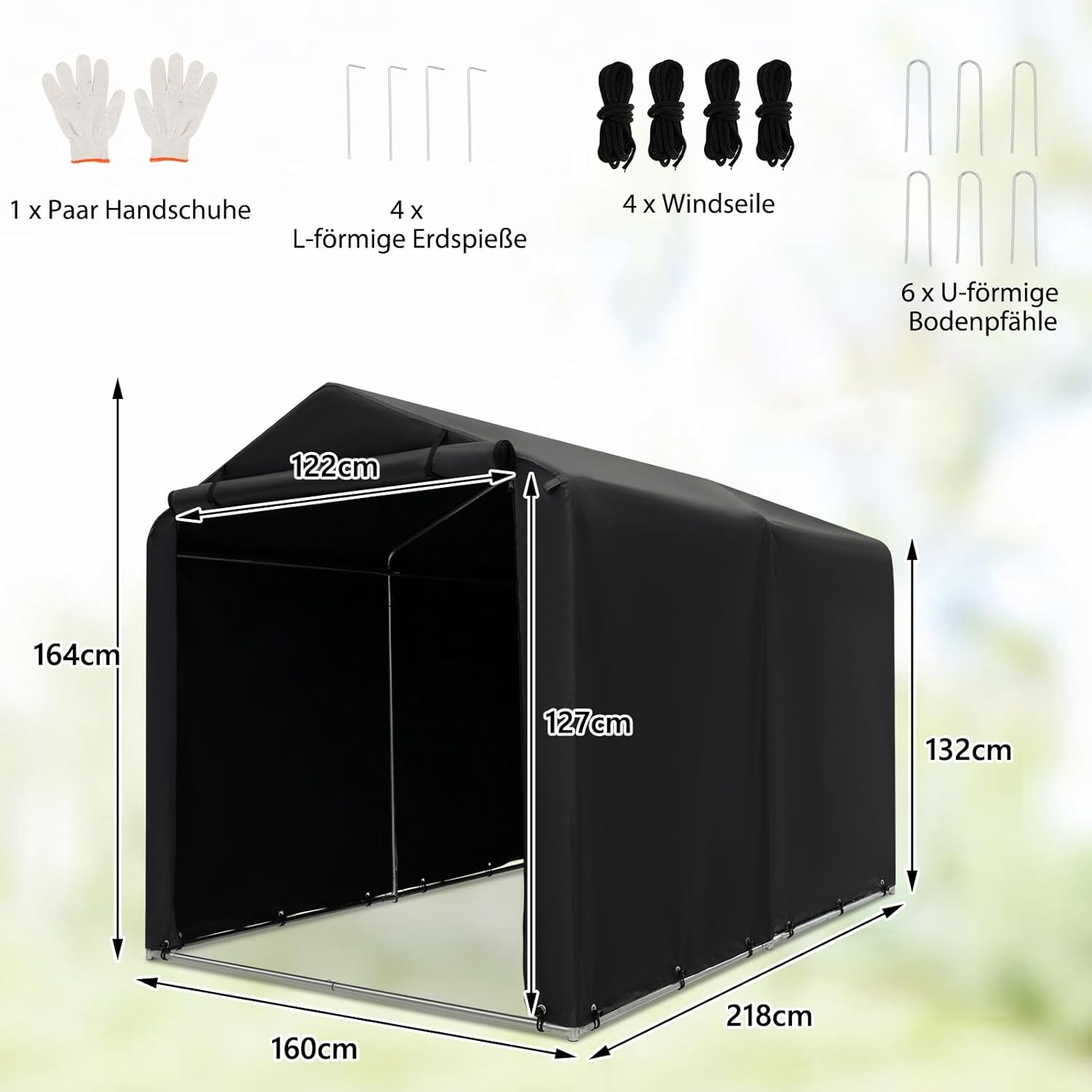 Garage Tent for Tools Bike Quad Garage Storage Tool House Manufacturer GRINDI IN THE GARDEN