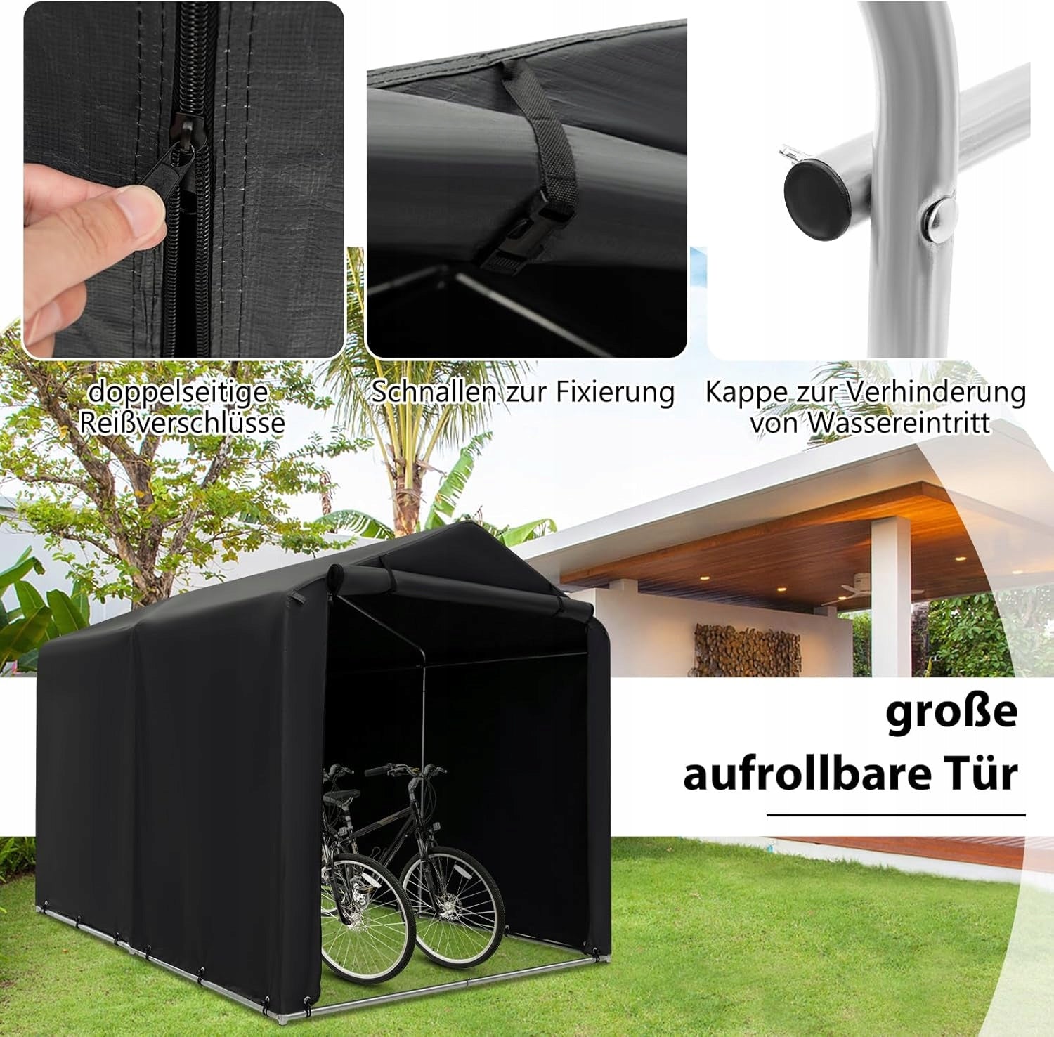 Garage Tent for Tools Bike Quad Garage Storage Tool House Type tent