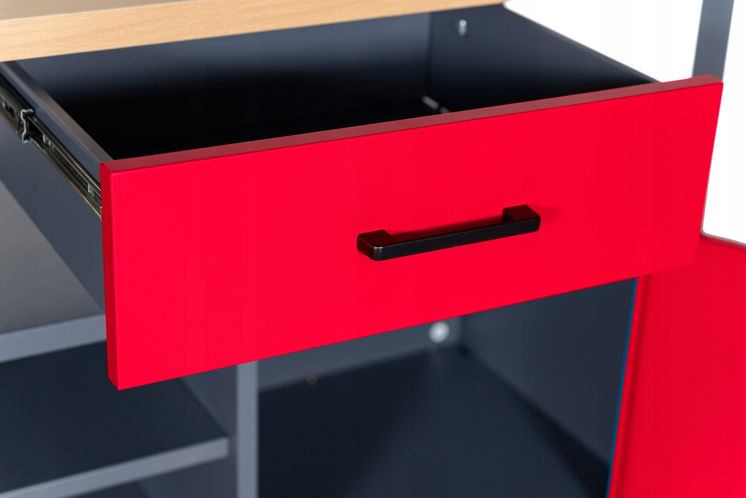 Garage Workbench for Tools Anthracite-Red Premium Product width 120 cm
