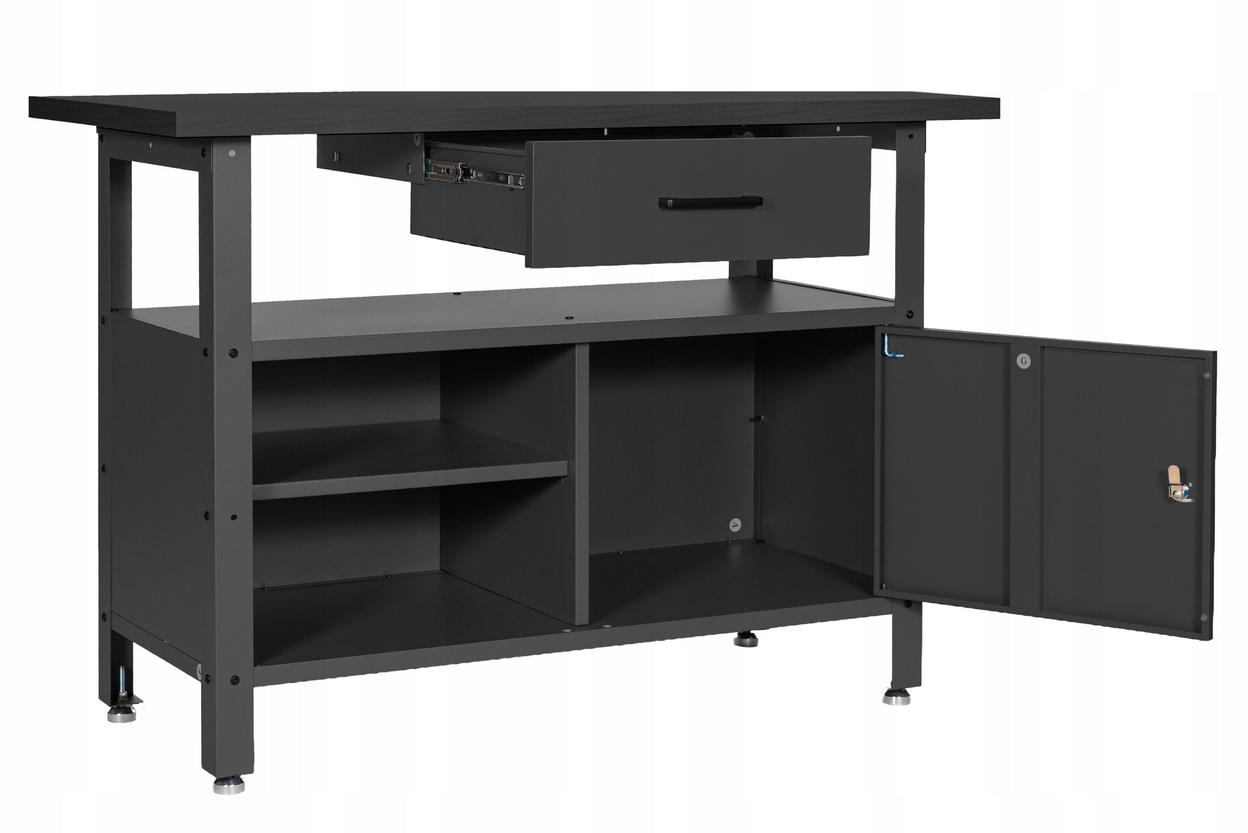 Garage Workbench for Tools Black Premium Brand Metal-Meb