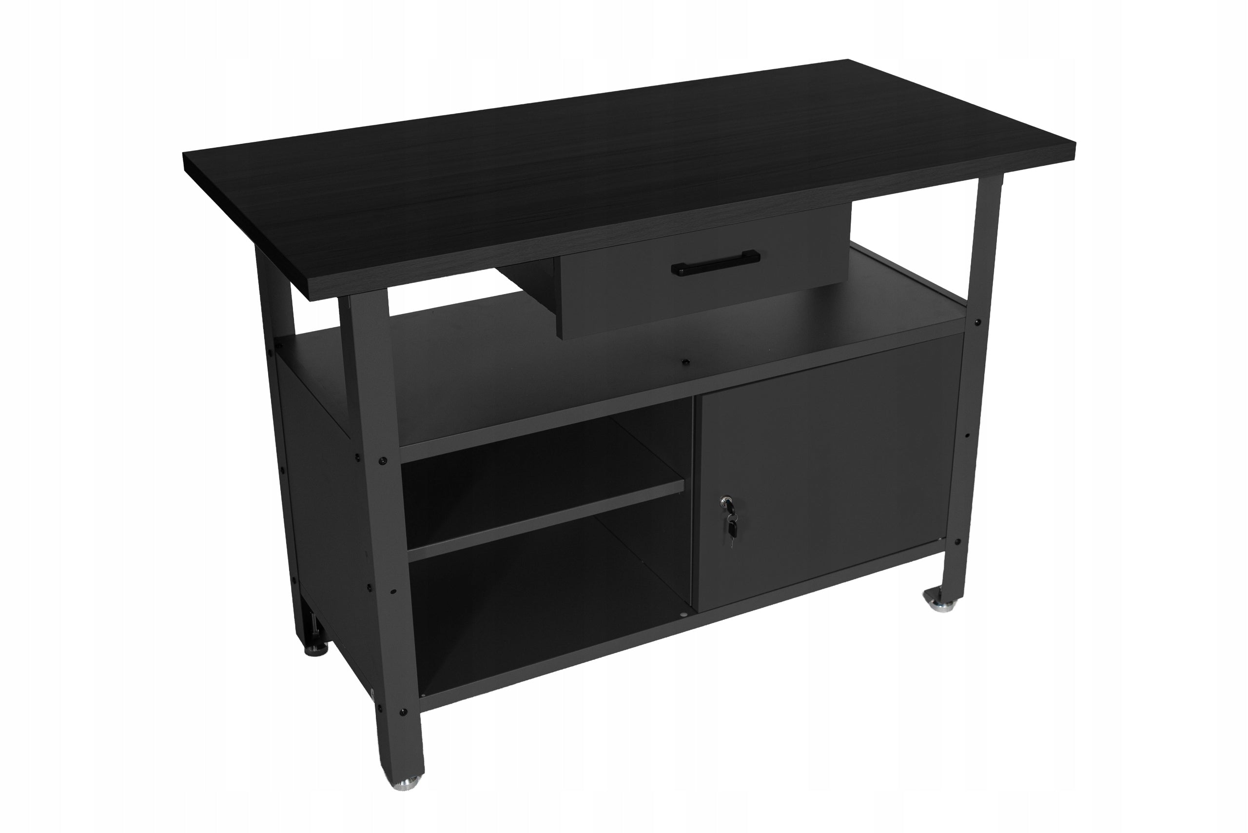 Garage Workbench for Tools Black Premium Product height 85 cm