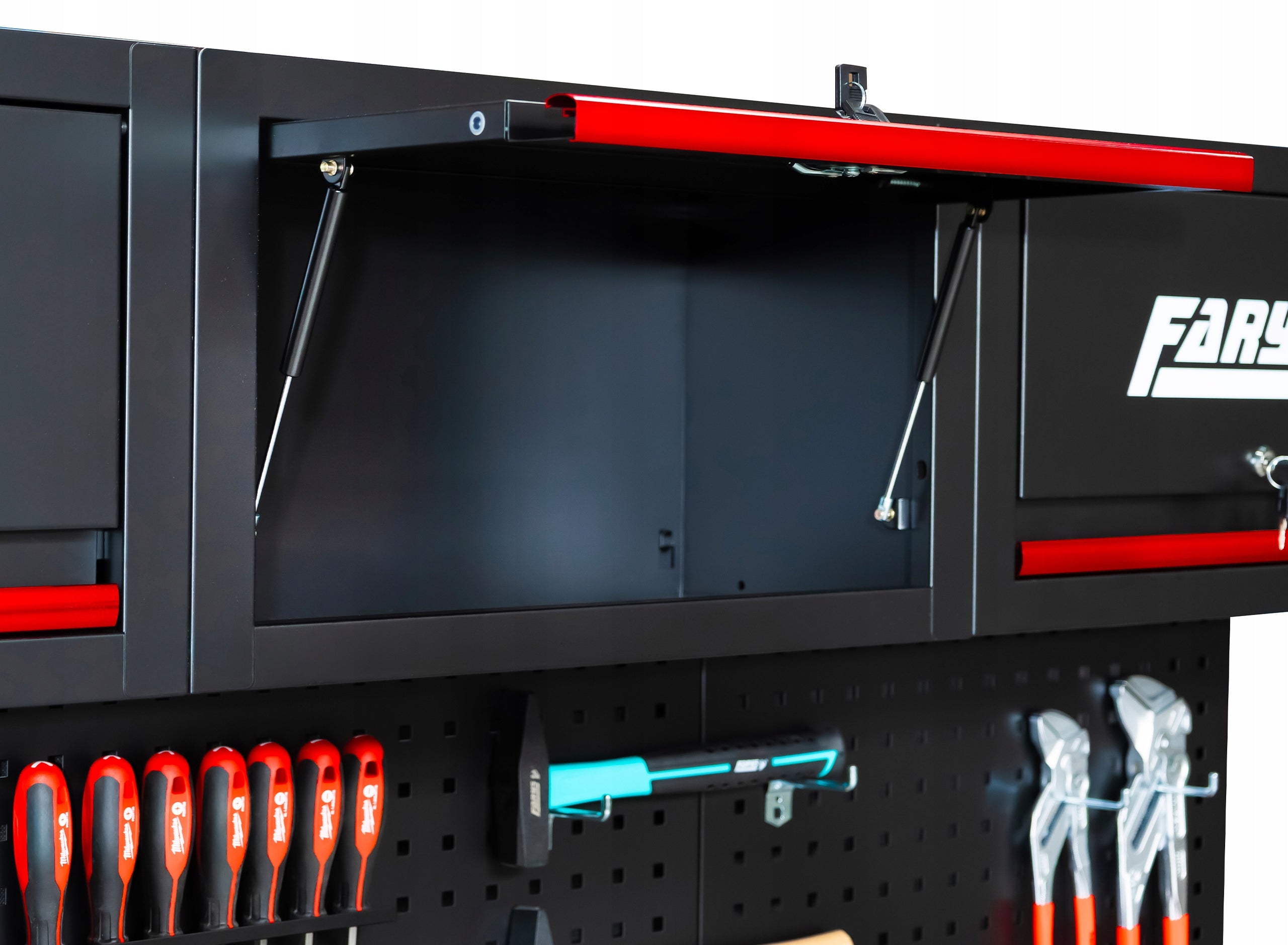 Garage furniture Workshop shelving unit for garage metal FR4113M hooks FREEBIE Additional features wheel lock brake