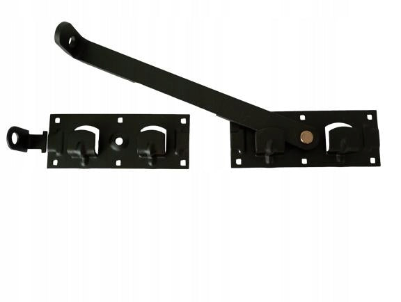 Garage, gate and door latch, double-leaf lock, XL, painted Element width 43 cm
