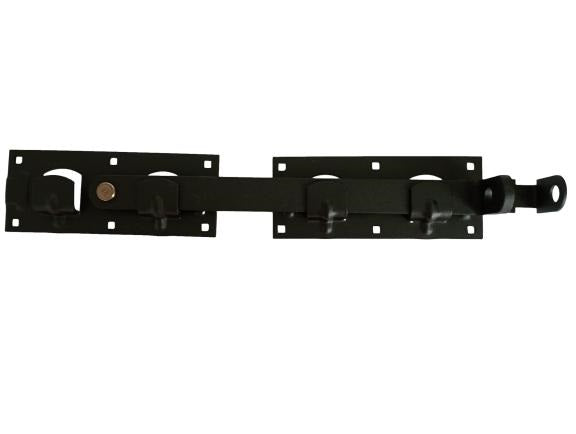 Garage, gate and door latch, double-leaf lock, XL, painted Manufacturer code zasuwa dwuskrzydłowa malowana