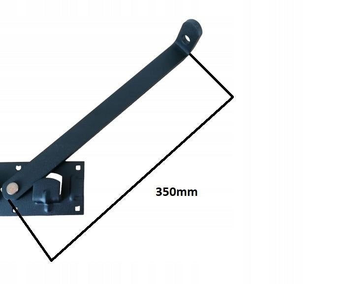Garage, gate and door latch, double-leaf lock, XL, painted Product weight with unit packaging 1.33 kg