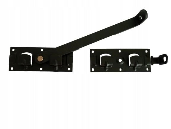 Garage, gate and door latch, double-leaf lock, XL, painted