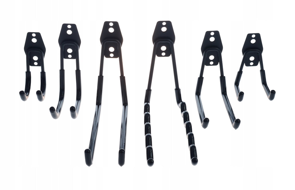 Garage hanger double hook for tools, ladder, shovel BLACK Avanti Brand Avanti