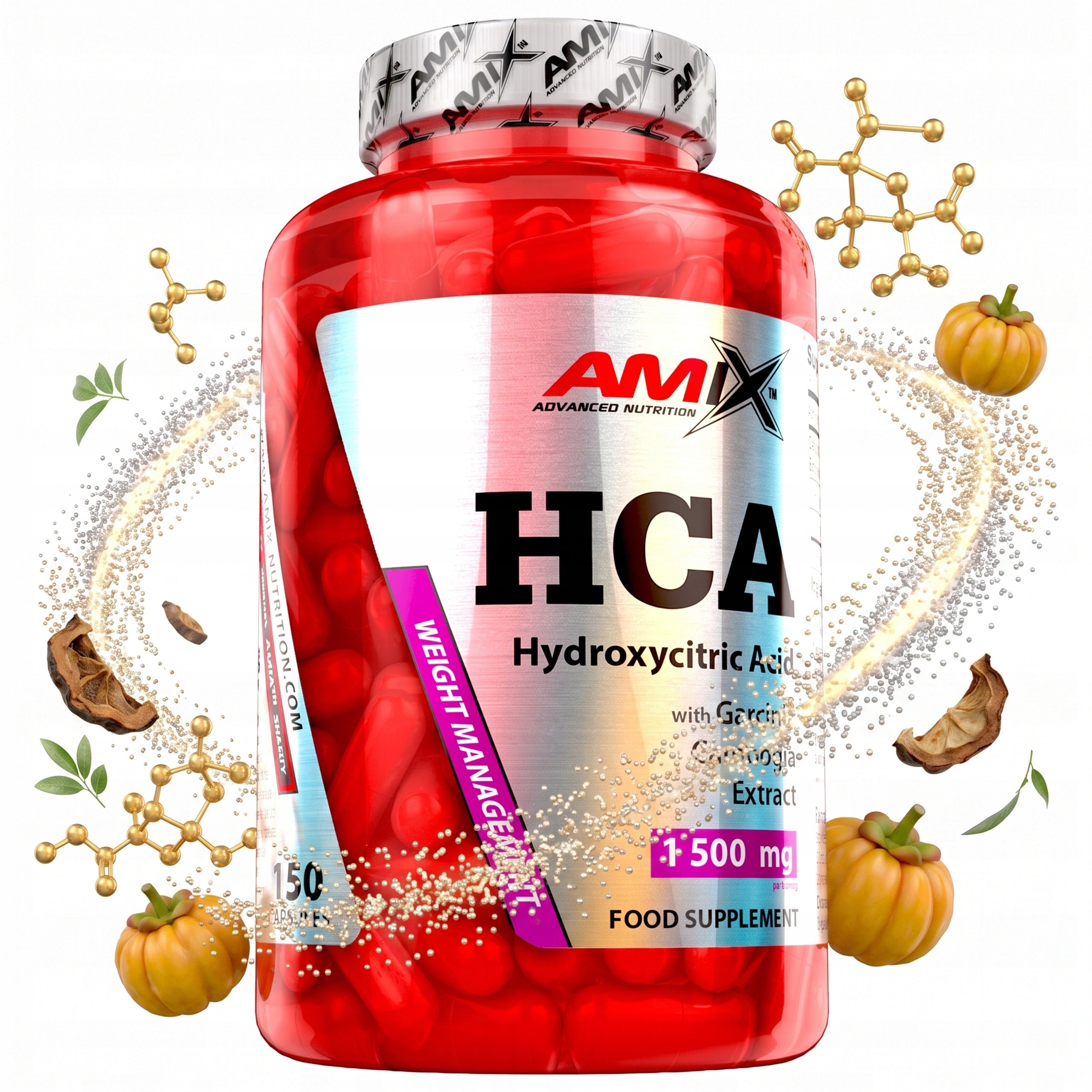 Garcinia Cambogia HCA 150 capsules extract 1500mg 825mg slimming appetite