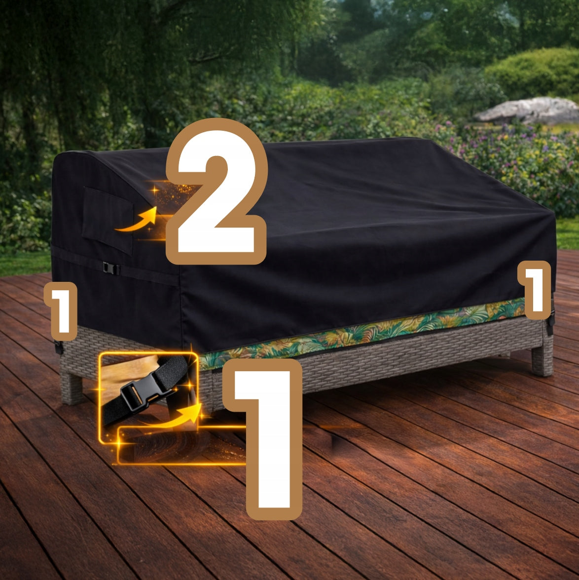 Garden Bench Cover Bench Garden Furniture ANY SIZE Kind For Bench