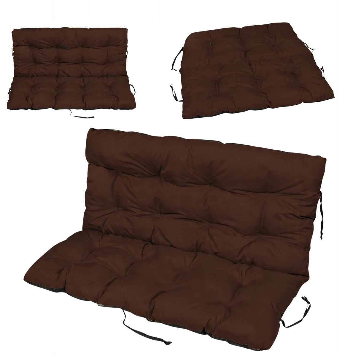 Garden Bench Cushion Pallet Swing Waterproof 120x60x50 Bronze