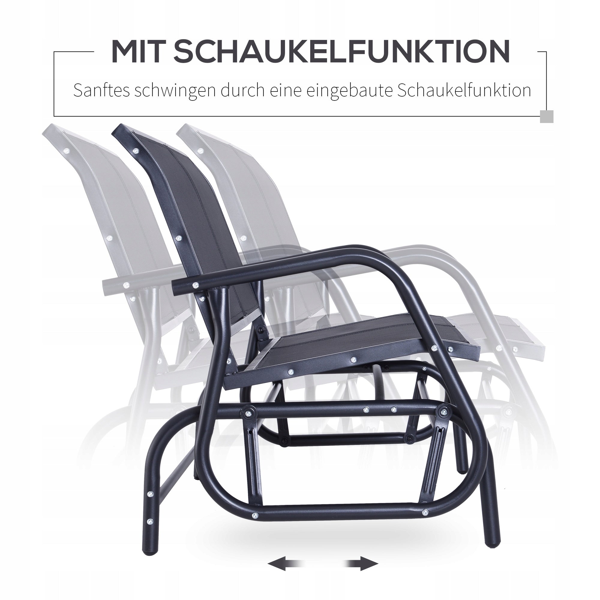 Garden Bench Park Swing Double Manufacturer Outsunny