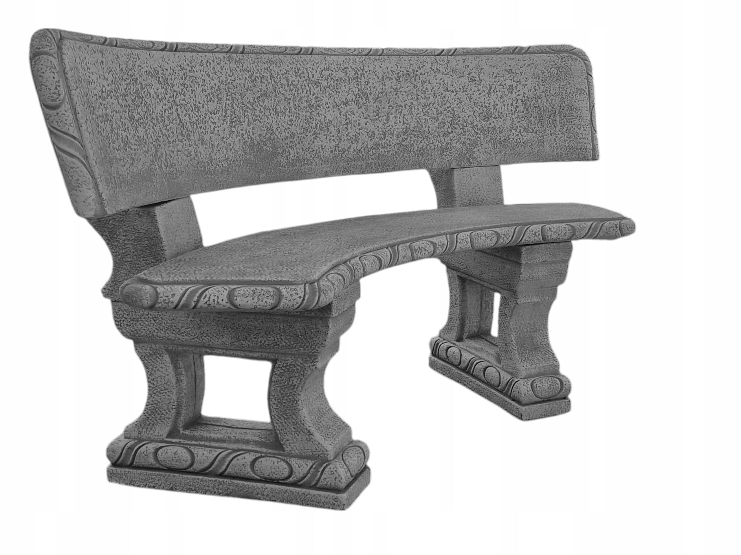 Garden Bench Spanish Arch with Backrest Cement Conglomerate Figure EAN (GTIN) 5904844694478
