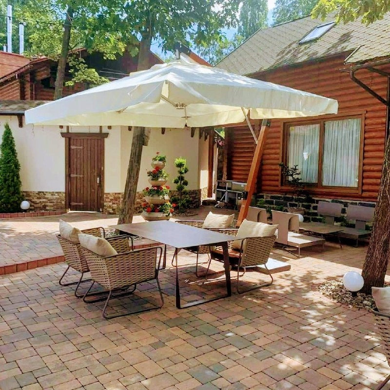 Garden Cantilever Umbrella 3x4 m XL Windproof HoReCa Manufacturer no brand