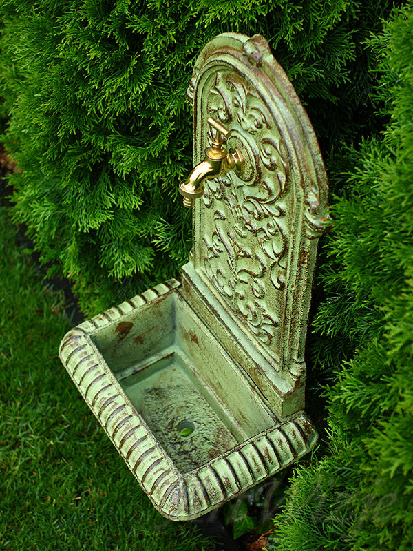Garden Cast Iron Sink Drone Sink Water Intake with 3/4 Inch Faucet Type fountain (pump)