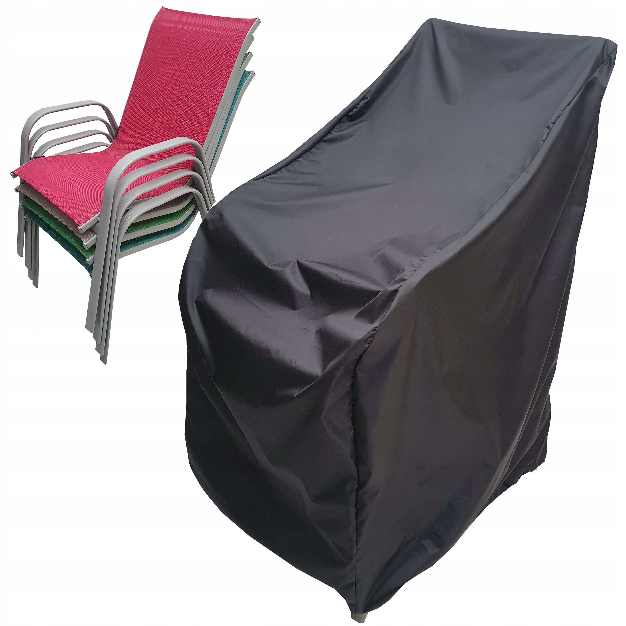 Garden Chair Cover 80 x 58 x 110 cm Black Chair Cover