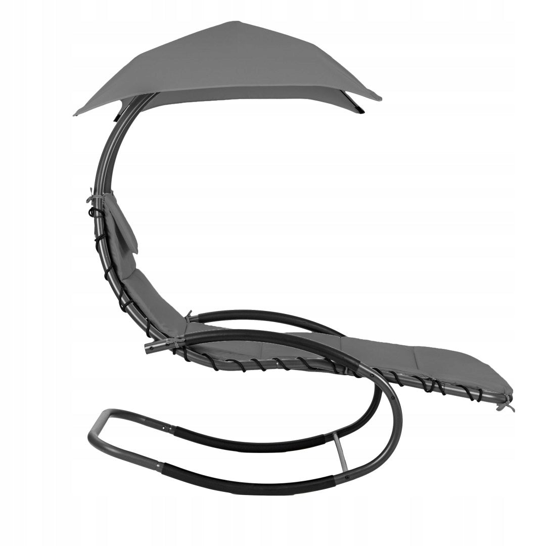 Garden Chair Sun Lounger Rocking Garden Hammock Grey Terrace Garden Manufacturer code Hamak Kołyska Wodoodporna Podłokietniki