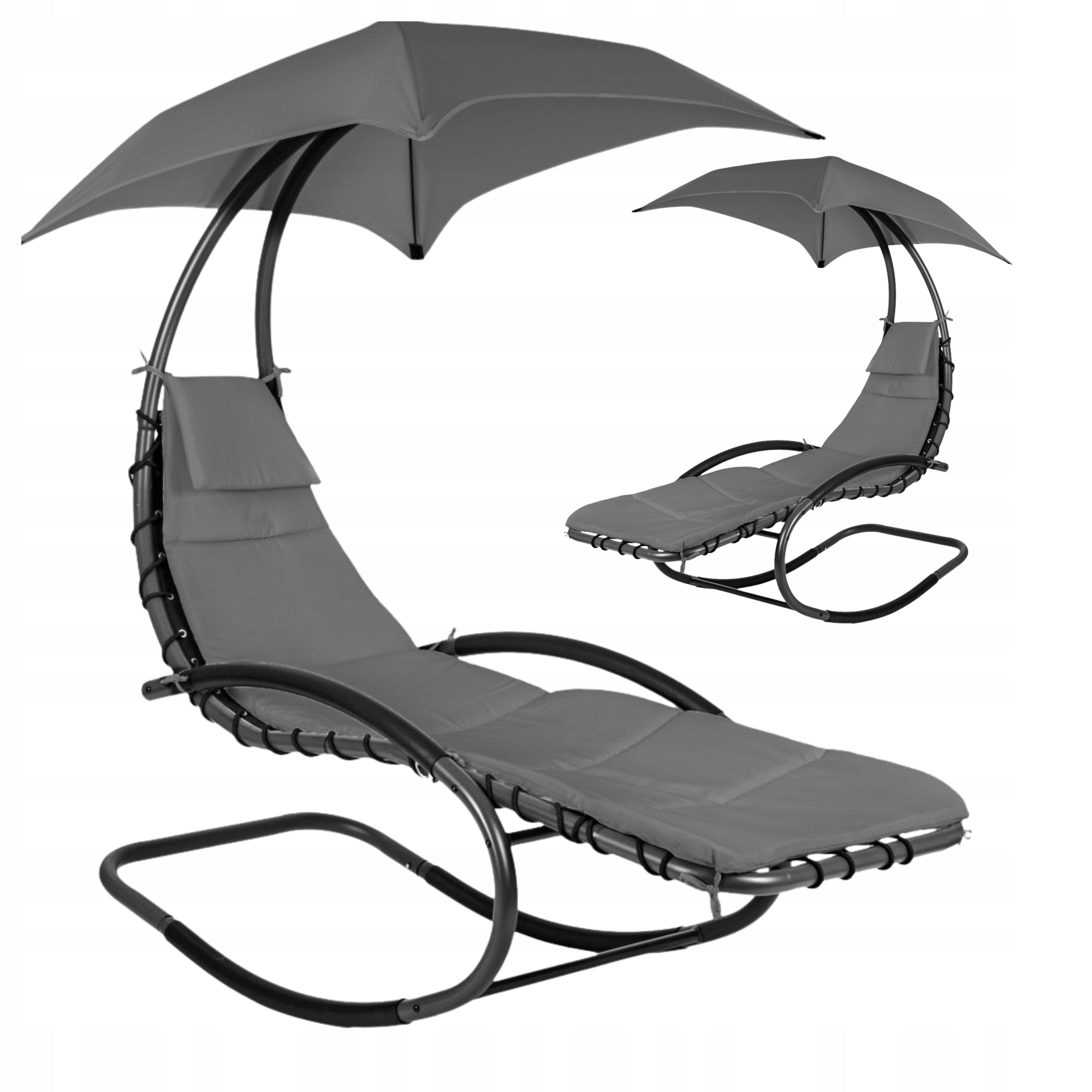 Garden Chair Sun Lounger Rocking Garden Hammock Grey Terrace Garden