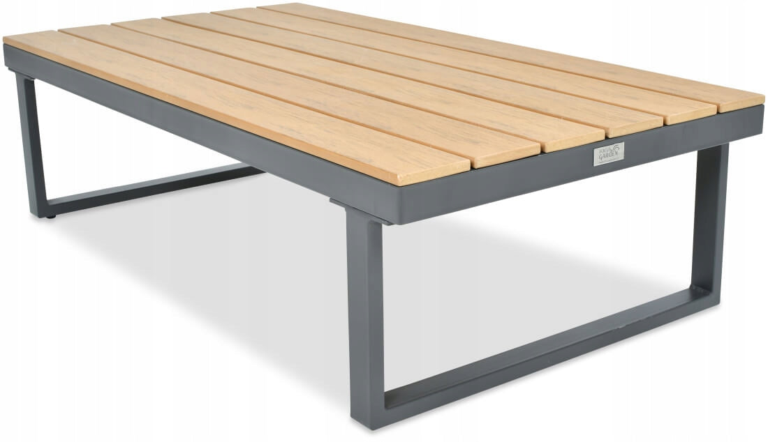 Garden Corner Seating EMERSON Furniture Set Grey Wooden Inserts For couch set