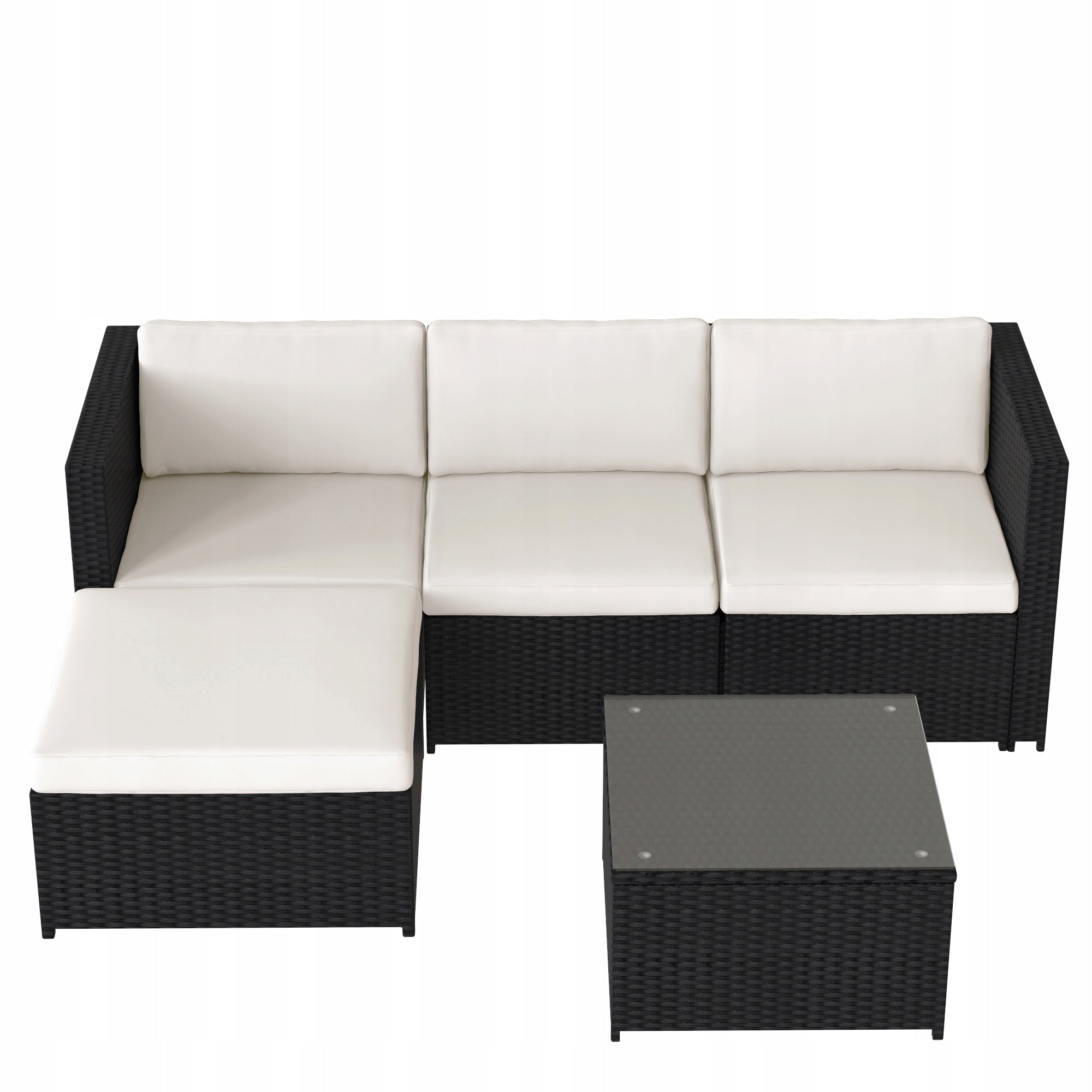 Garden Corner Set Technorattan Modular Set for Terrace 3os Czarny Manufacturer code 6915789545717