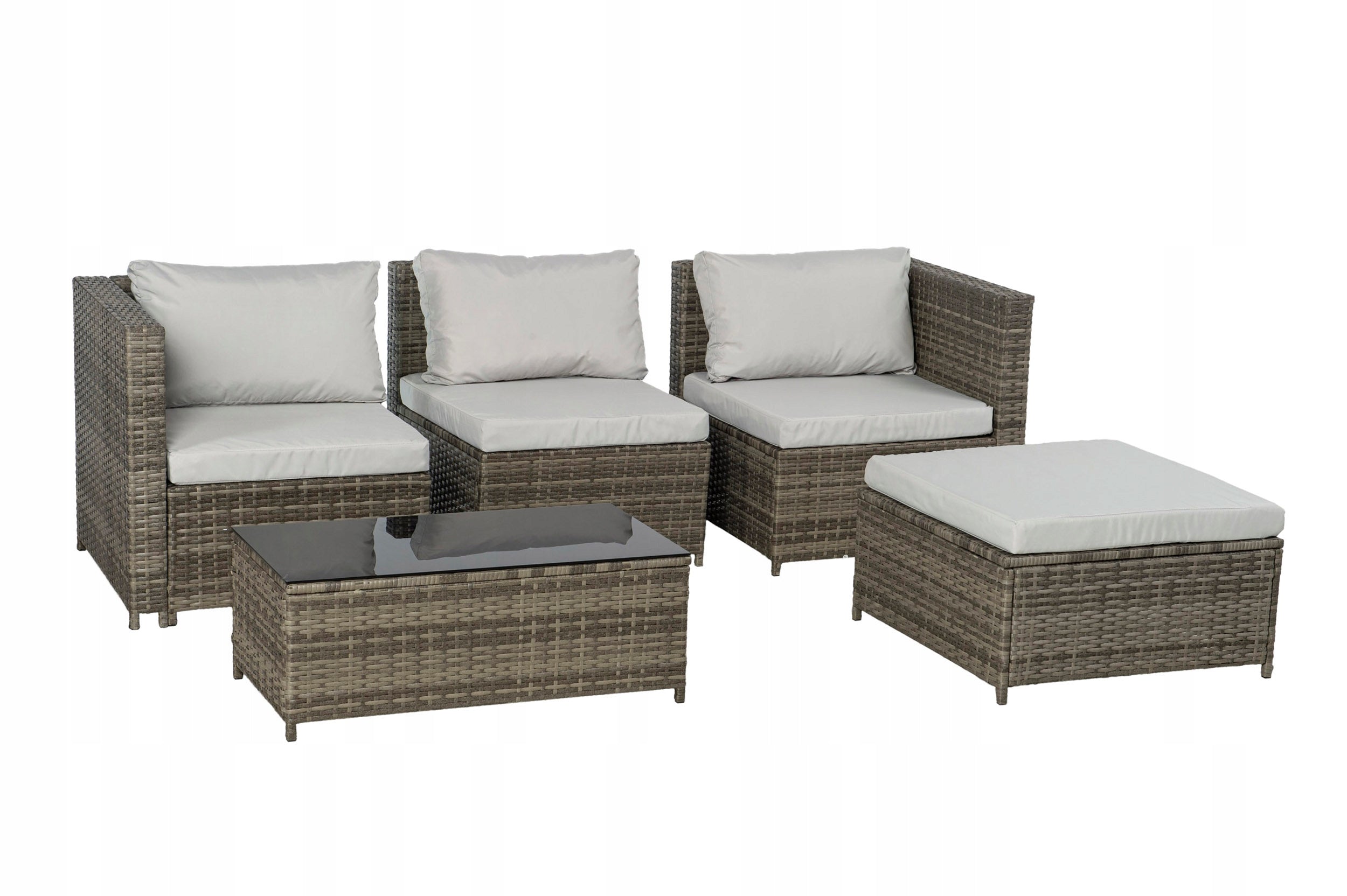 Garden Corner Set Technorattan Modular Set for Terrace BOSTON 5os Packaging status original