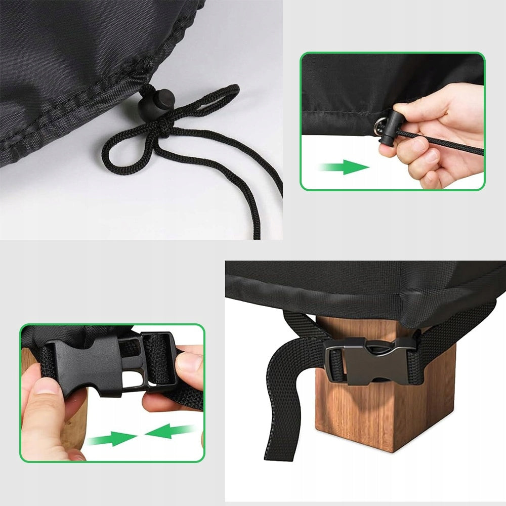 Garden Couch Cover 420D Waterproof Black Manufacturer no brand