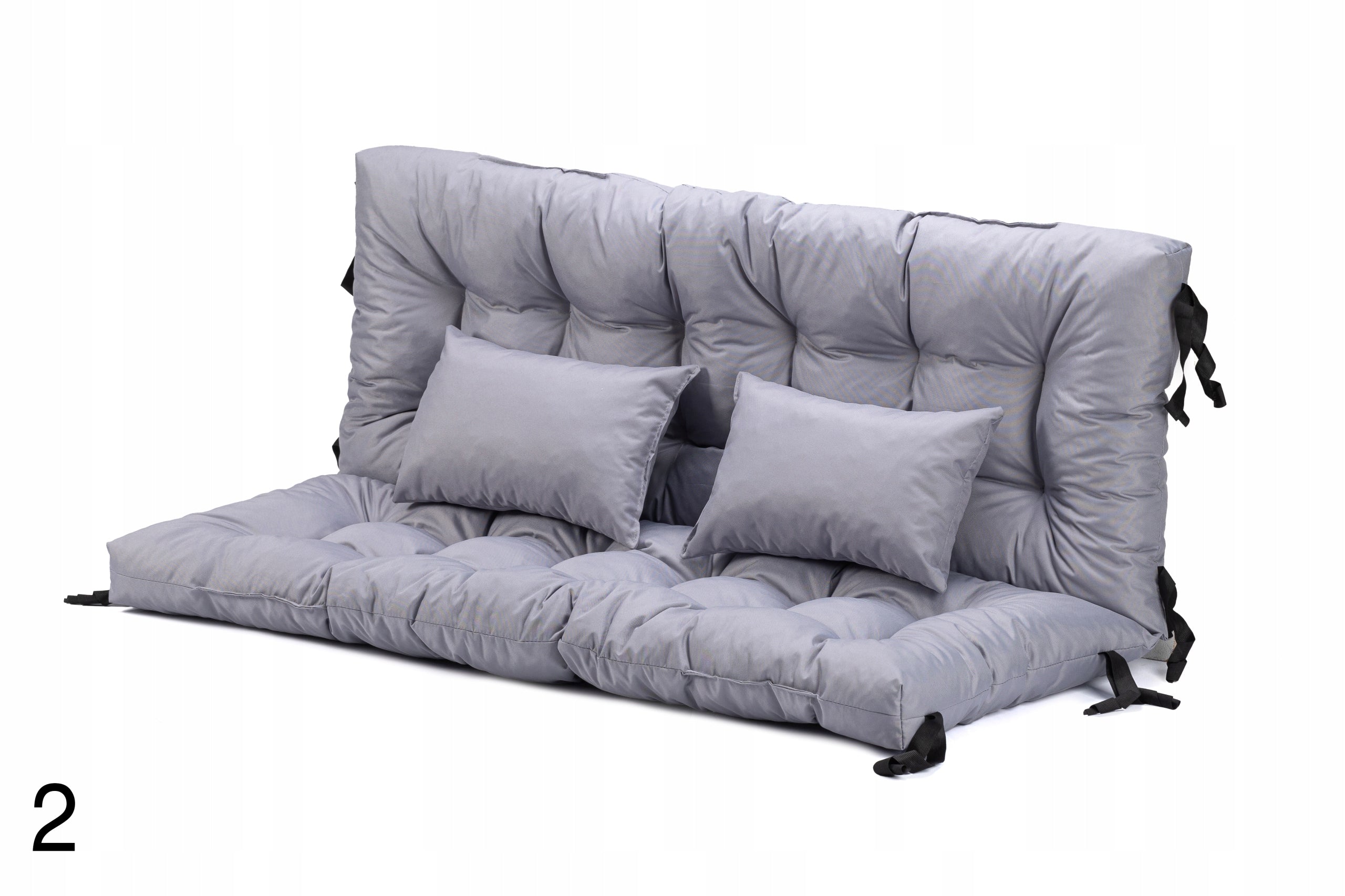 Garden Cushion 120 x 40 x 60 Quilted Swing/Bench Pillow width 100 cm