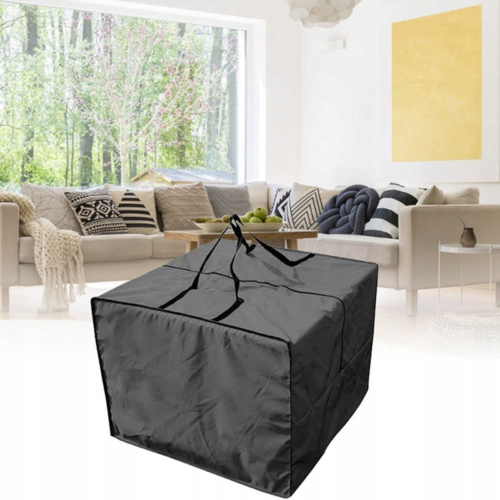 Garden Cushion Cover 81 cm x 81 cm x 61 cm Waterproof Black Kind for set