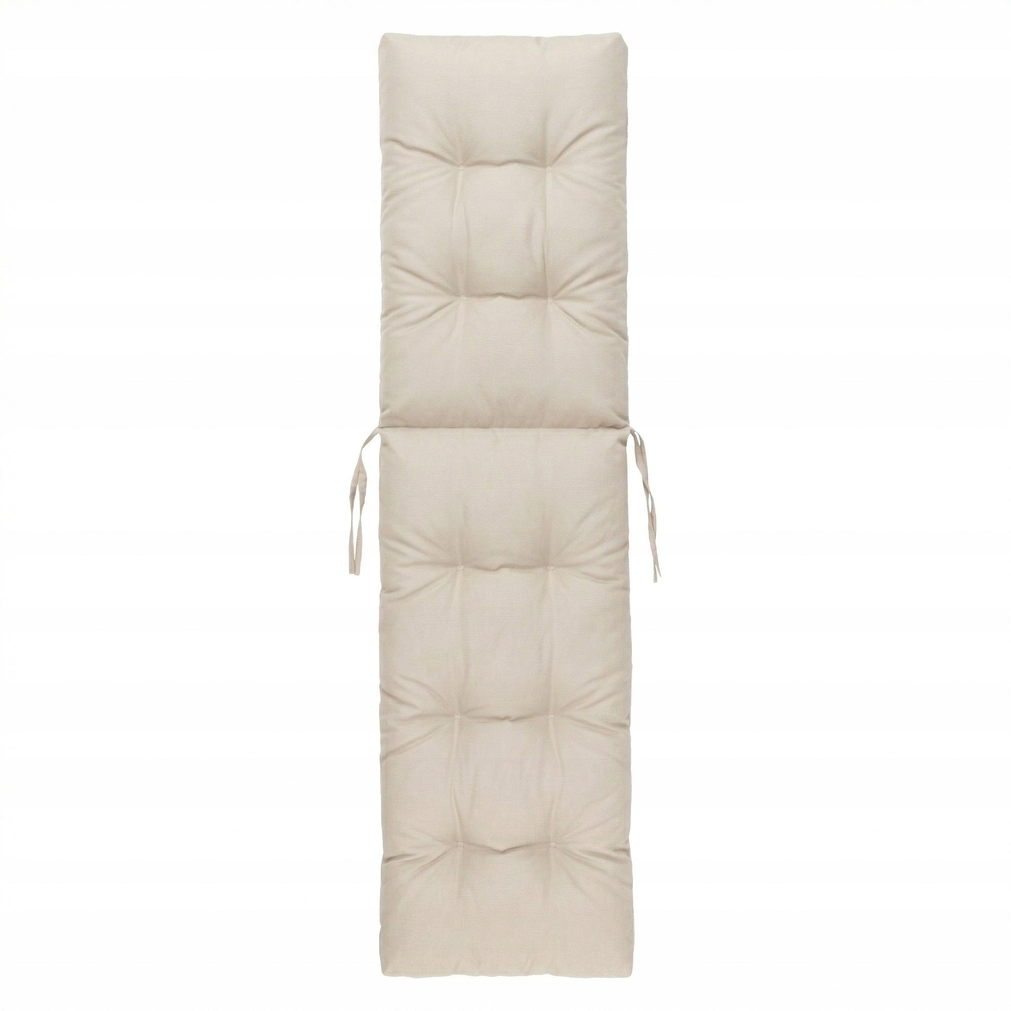 Garden Cushion Waterproof for Sun Lounger with Footrest for Sun Lounger Bench 160 cm Line Poduszka Ogrodowa Ilona Light na leżak