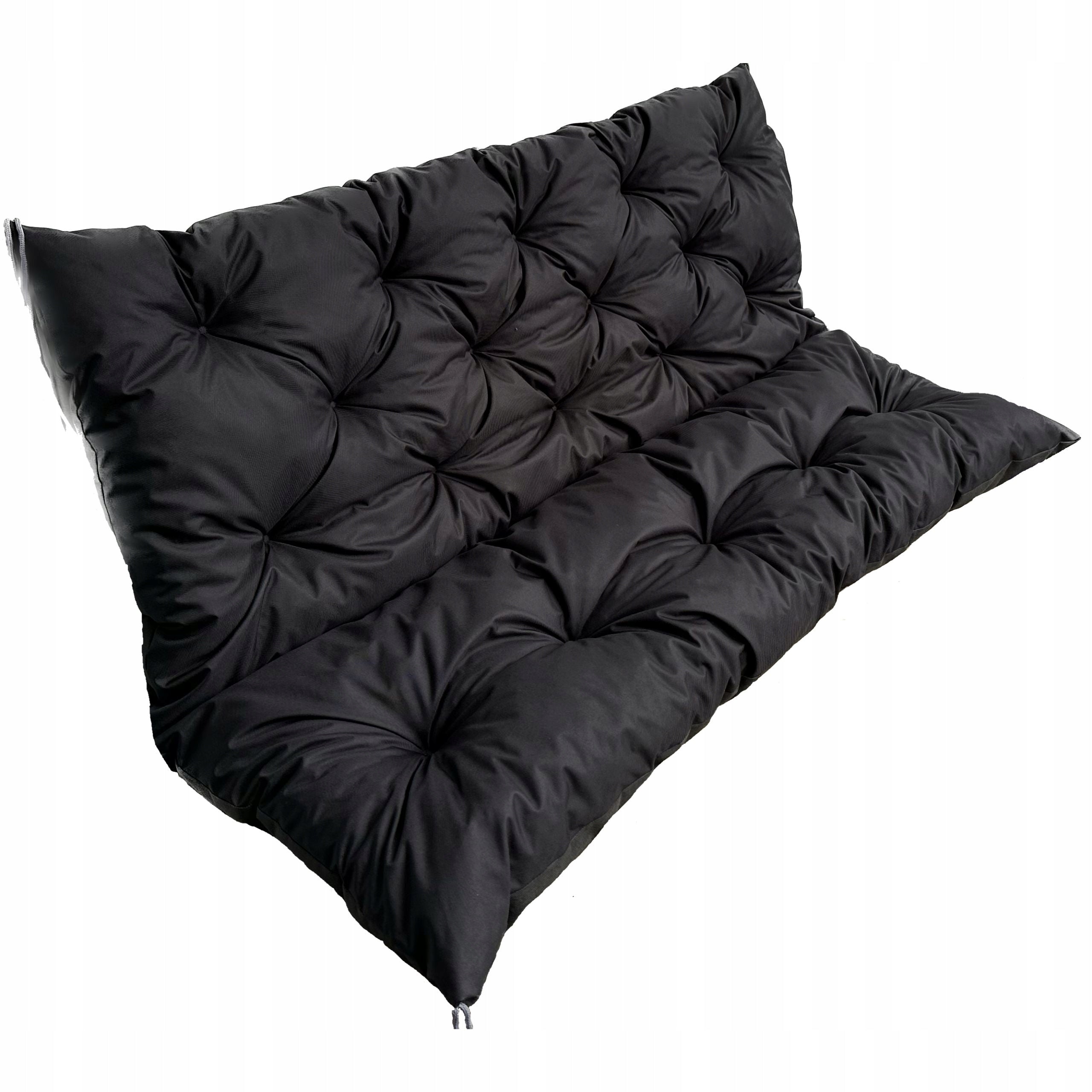 Garden Cushion for Bench Pallet Swing Waterproof 150x60x50 Black