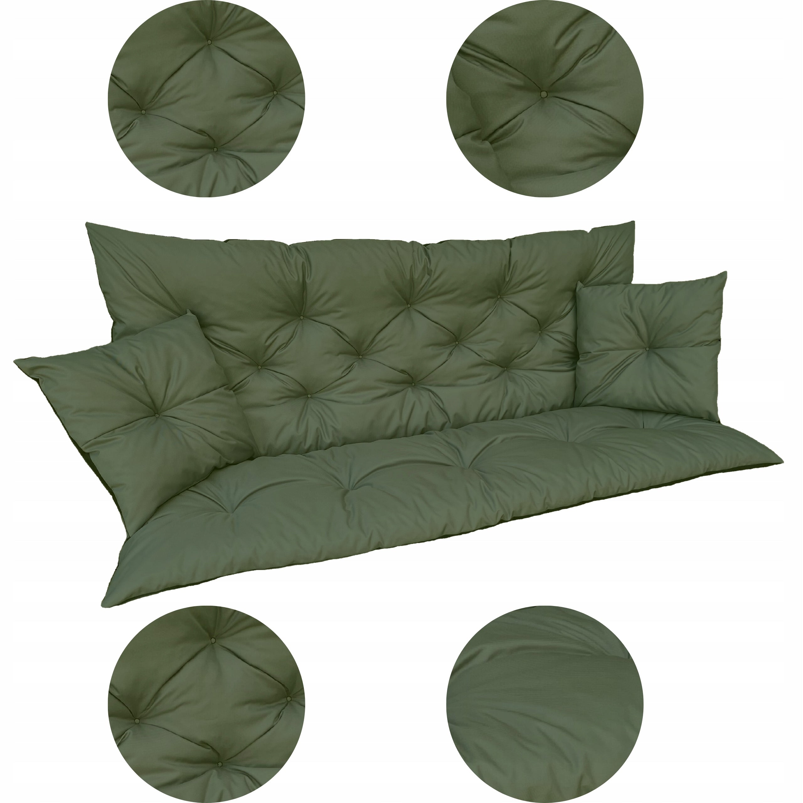Garden Cushion for Bench Swing Waterproof Durable 180x60x50 EAN (GTIN) 5905386725408