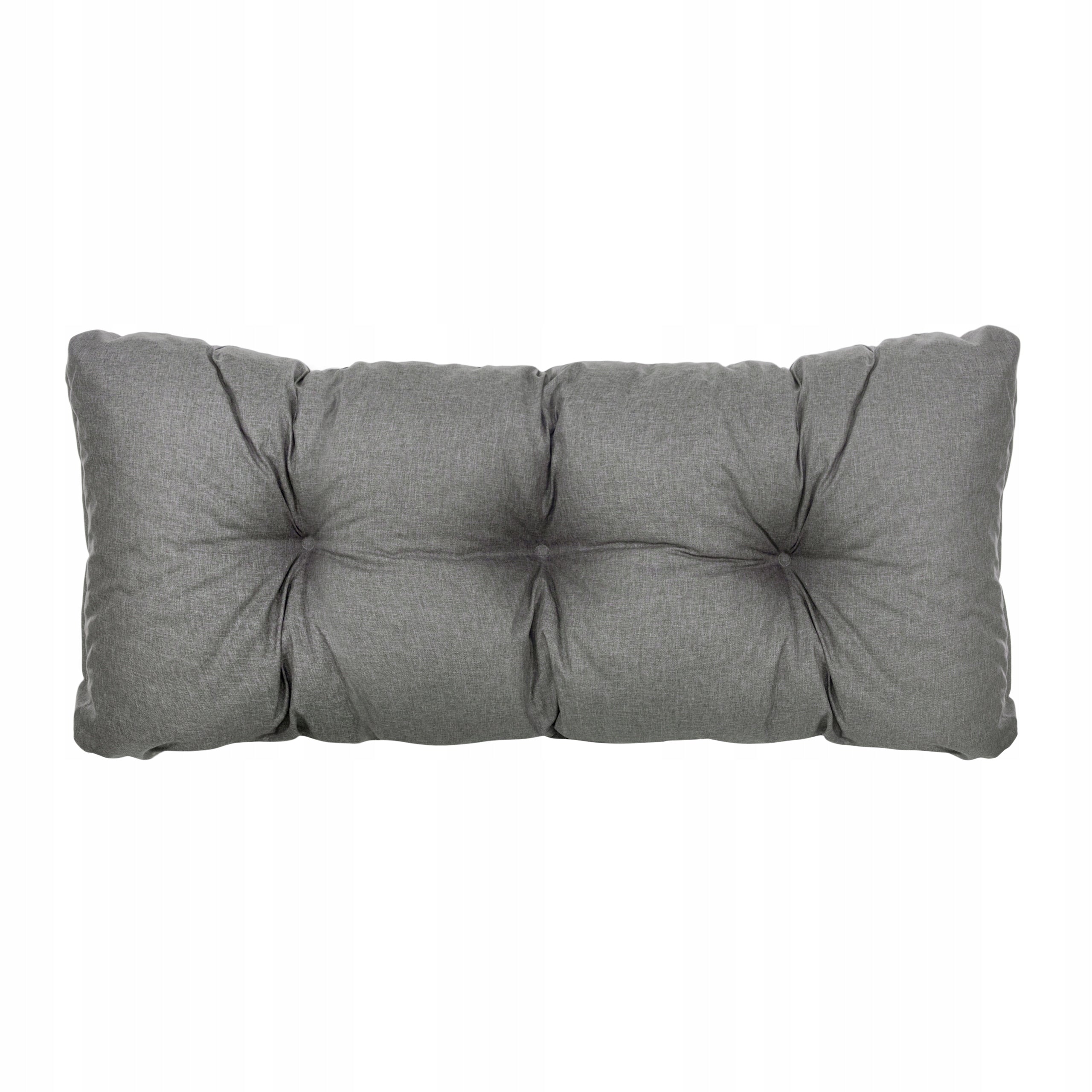 Garden Cushions for Bench Pallet Swing Waterproof 120x80x15 Graphite Cushion thickness 15 cm